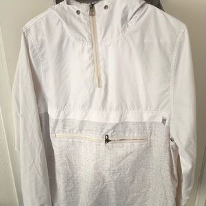 White Windbreaker